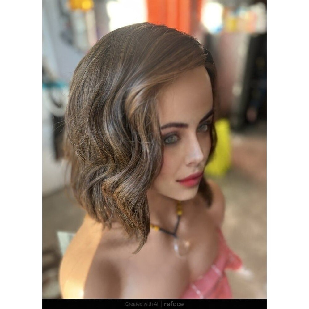 Belle Tress “Califia” wig in color Chokolate with caramel New